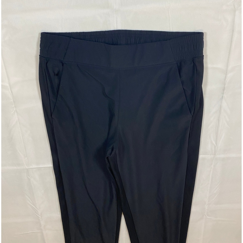 Athleta Brooklyn Jogger Pants Black Women's Size 4 Elastic Waist Zip Pockets - Picture 14 of 14